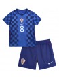 Kroatien Mateo Kovacic #8 Auswärts Trikotsatz für Kinder WM 2026 Kurzarm (+ Kurze Hosen)